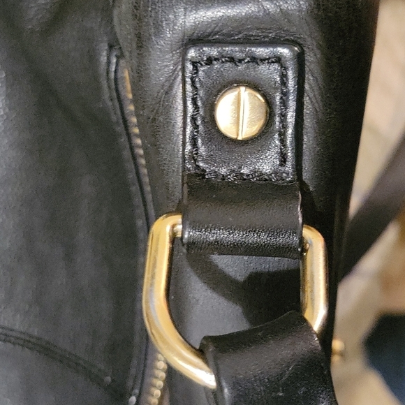 J.Crew Black Leather Messenger Bag. EUC - Picture 10 of 15